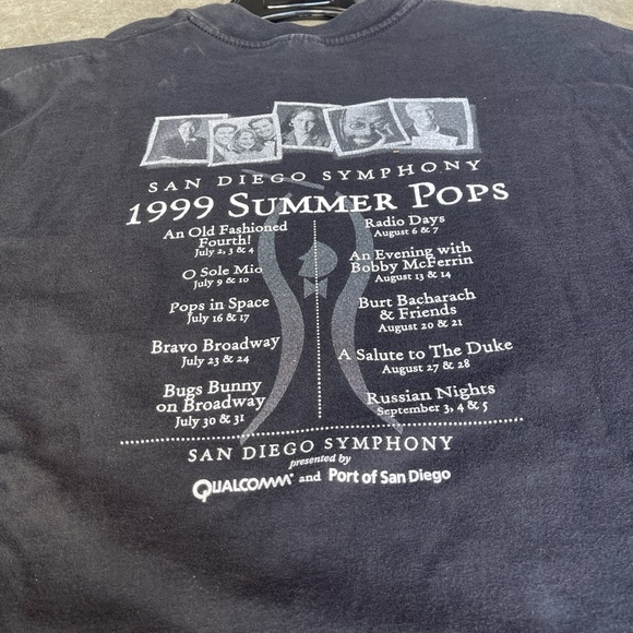 RARE VINTAGE 1999 GRAPHIC STREETWEAR RETRO Y2k SUMMER POPS BLACK MULTICOLOR TEE - Picture 6 of 6